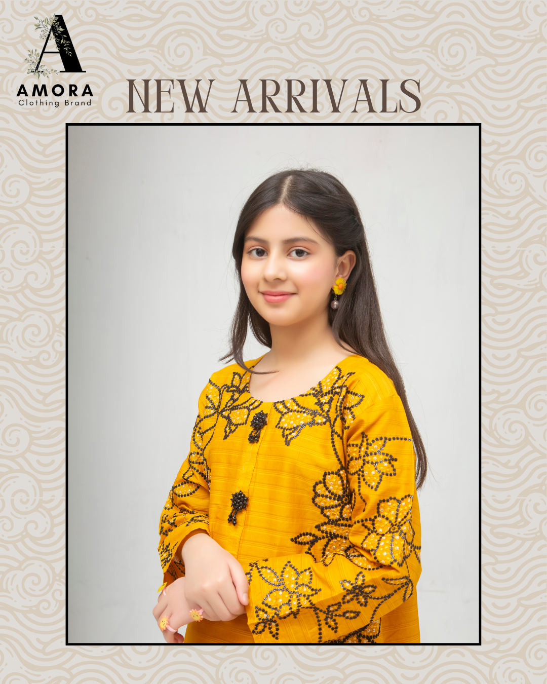 Amora 2 Pcs Stitched Embroidered Suit AS-1535