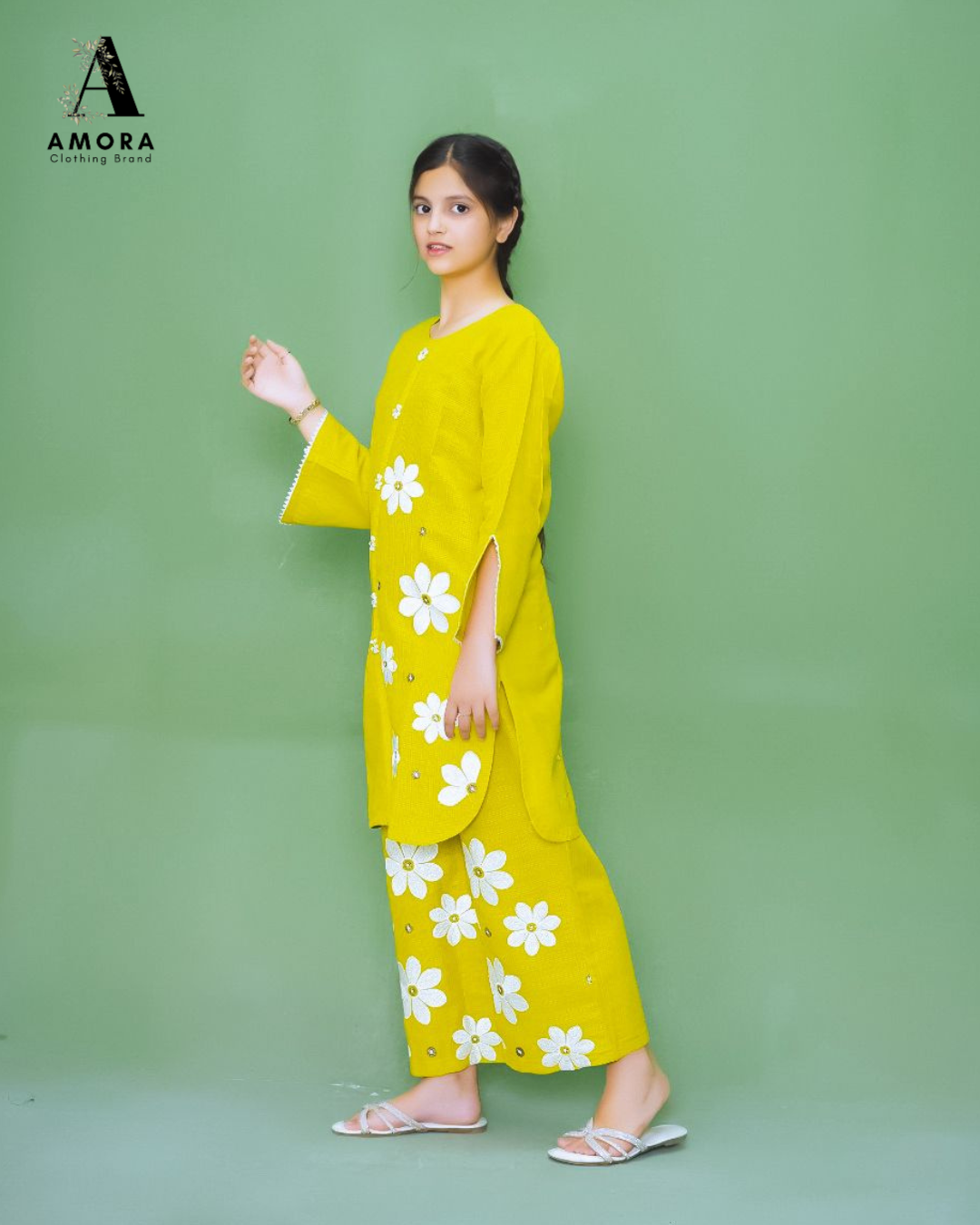 Amora 2 Pcs Stitched Embroidered Suit AS-1568