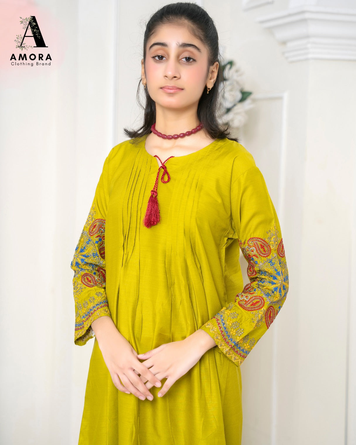 Amora 2 Pcs Stitched Embroidered Suit AS-1386