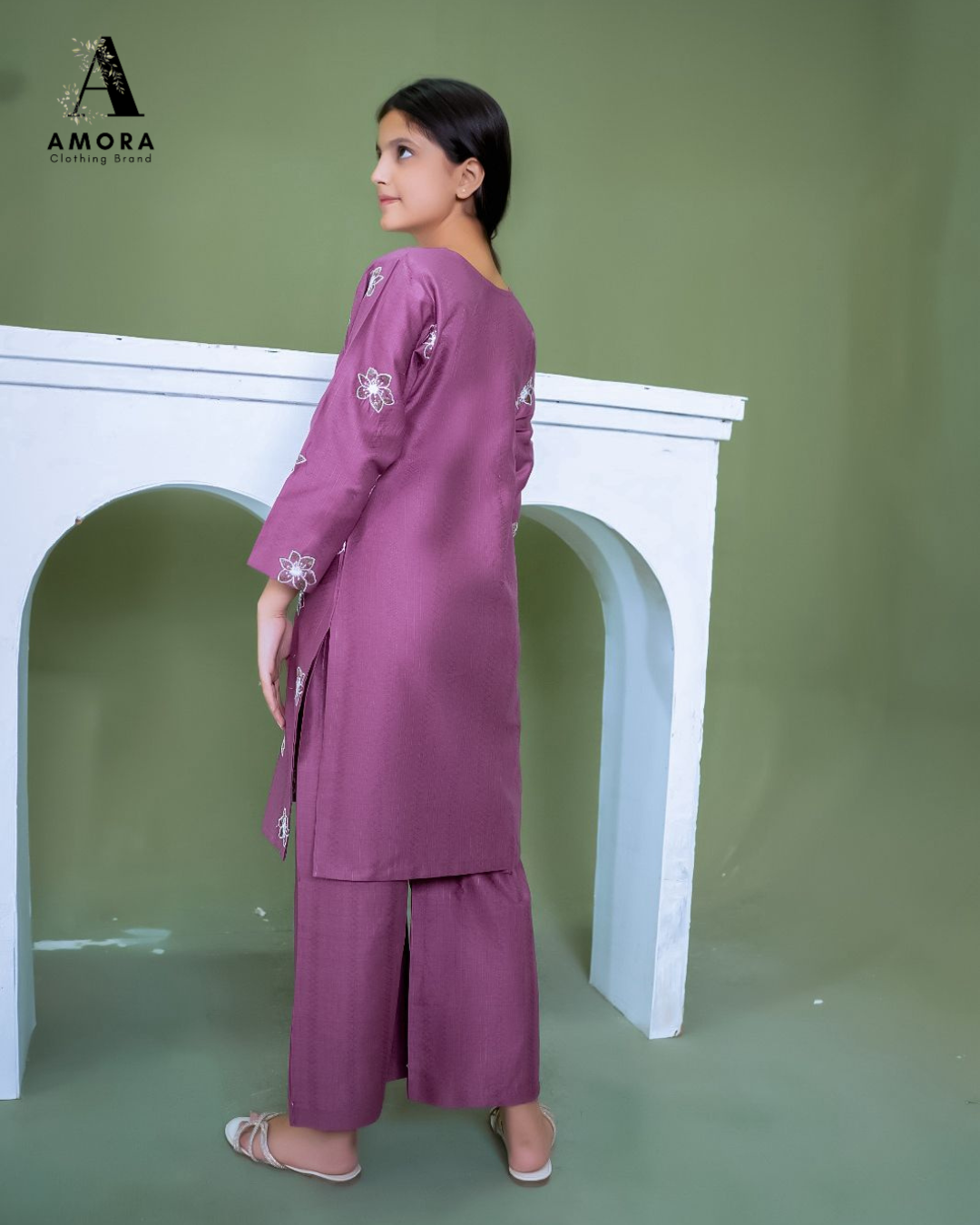Amora 2 Pcs Stitched Embroidered Suit AS-1575