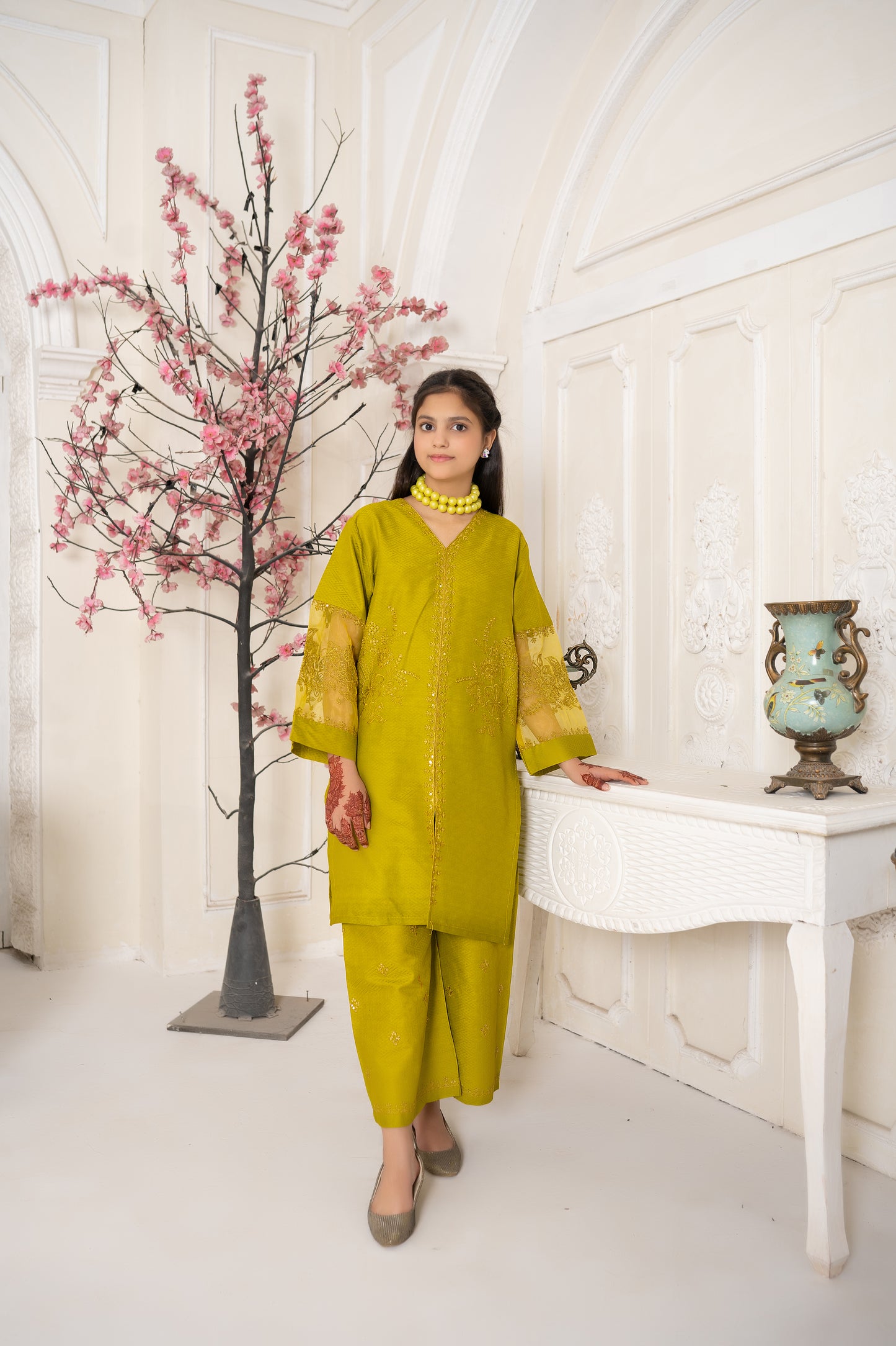 Amora 2 Pcs Stitched Embroidered Suit AS-1554