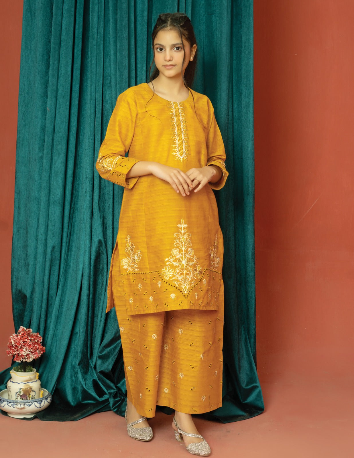 Amora 2 Pcs Stitched Embroidered Suit AS-1511