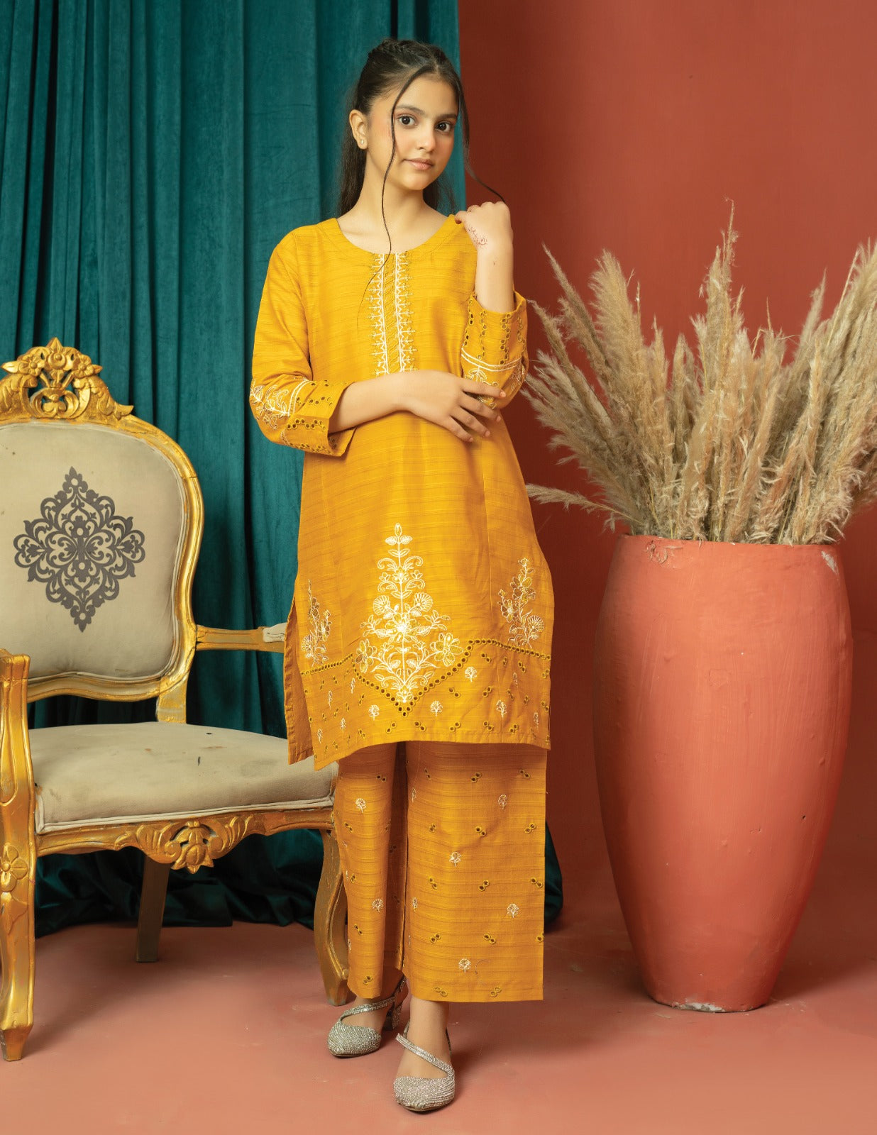 Amora 2 Pcs Stitched Embroidered Suit AS-1511