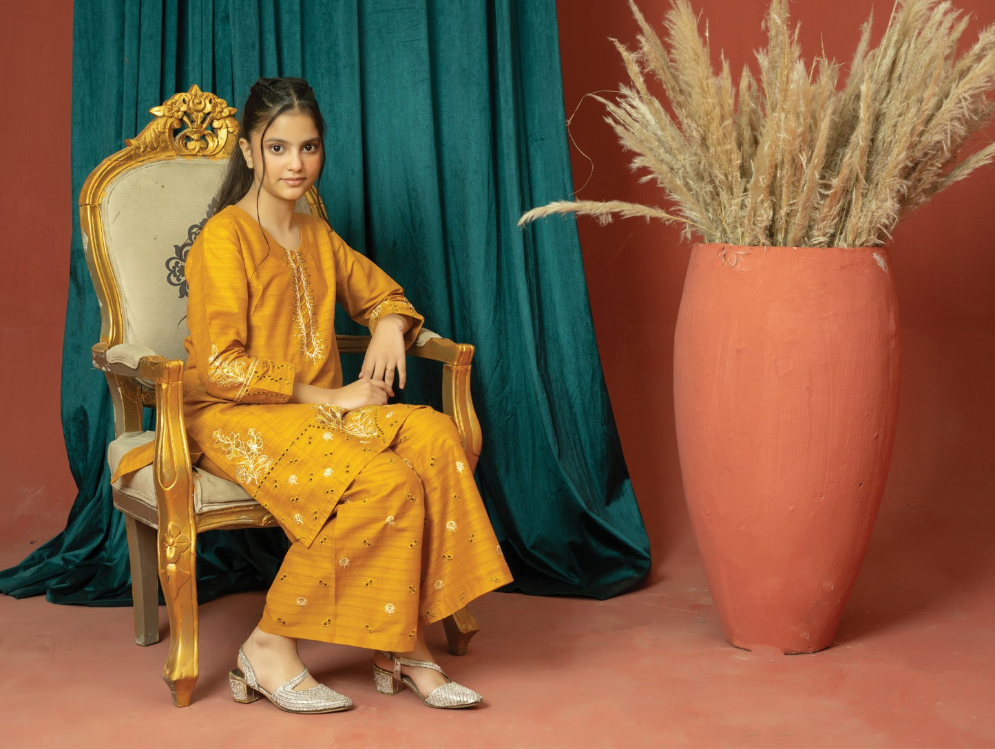 Amora 2 Pcs Stitched Embroidered Suit AS-1511