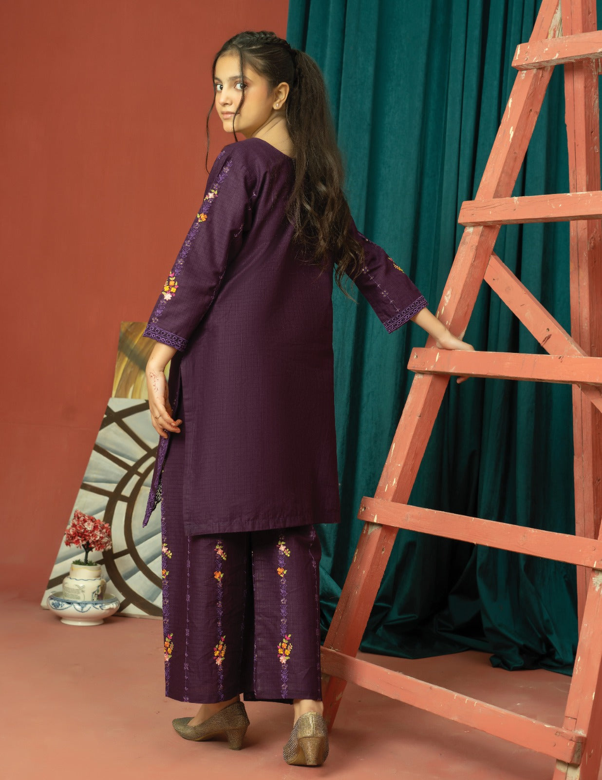 Amora 2 Pcs Stitched Embroidered Suit AS-1505