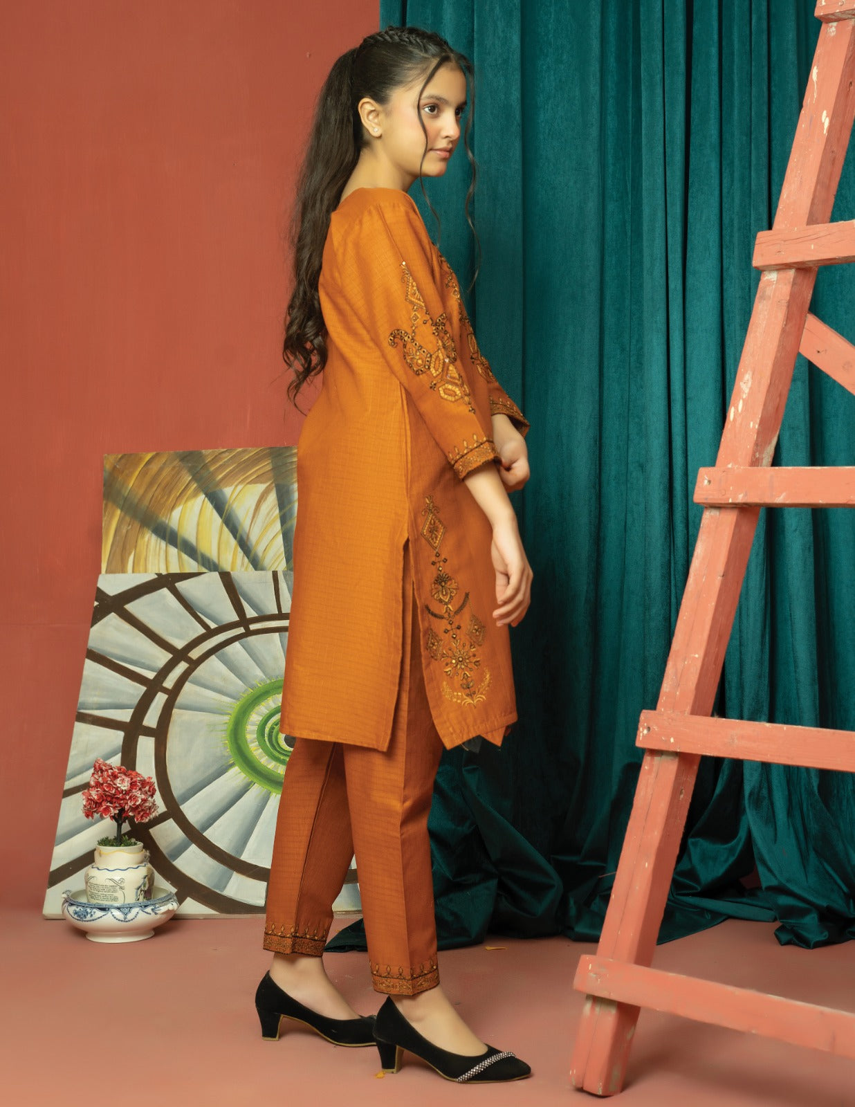 Amora 2 Pcs Stitched Embroidered Suit AS-1514