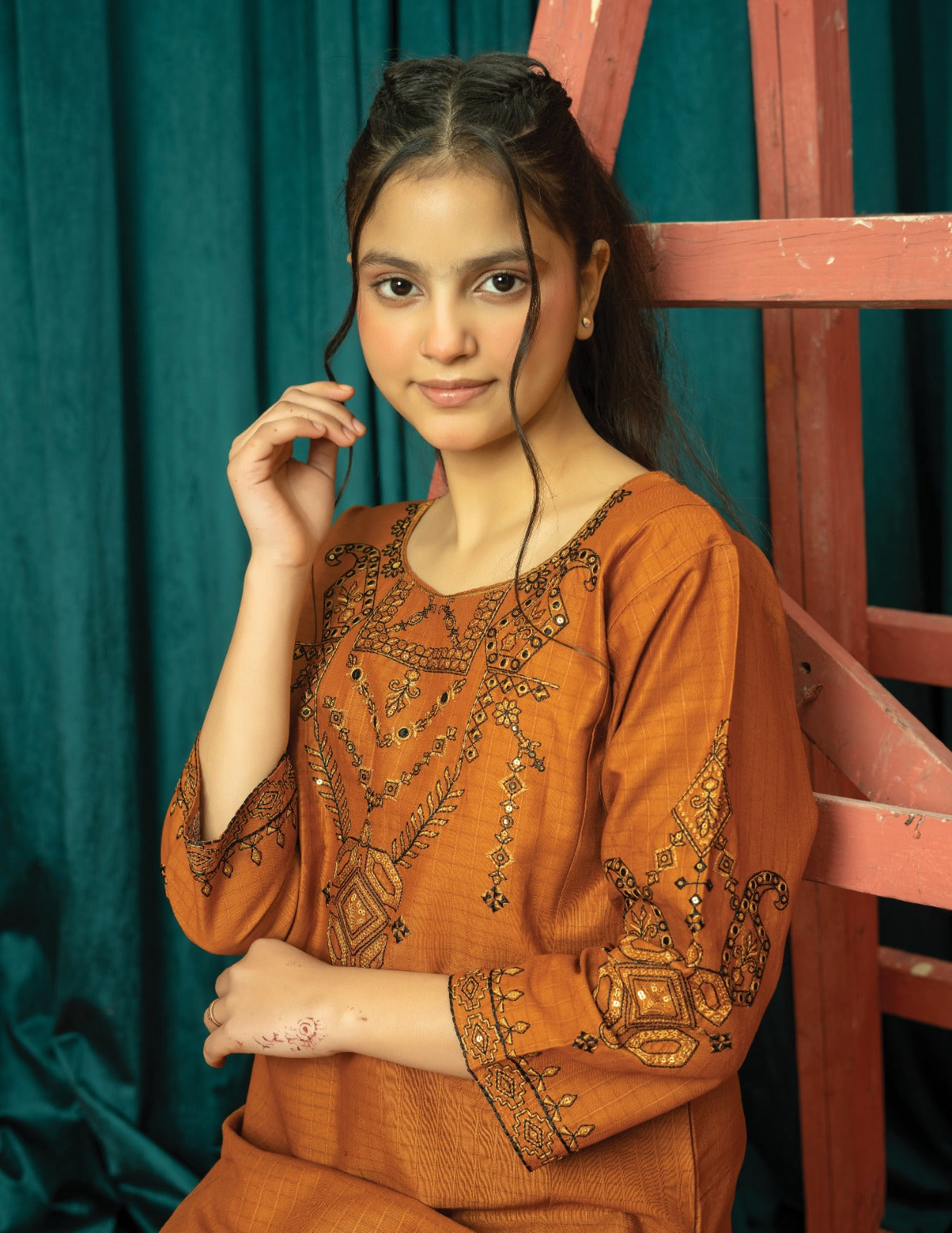 Amora 2 Pcs Stitched Embroidered Suit AS-1514