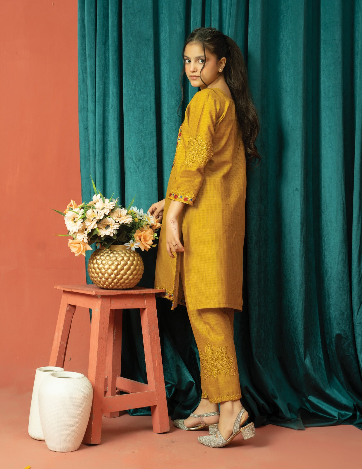 Amora 2 Pcs Stitched Embroidered Suit AS-1502
