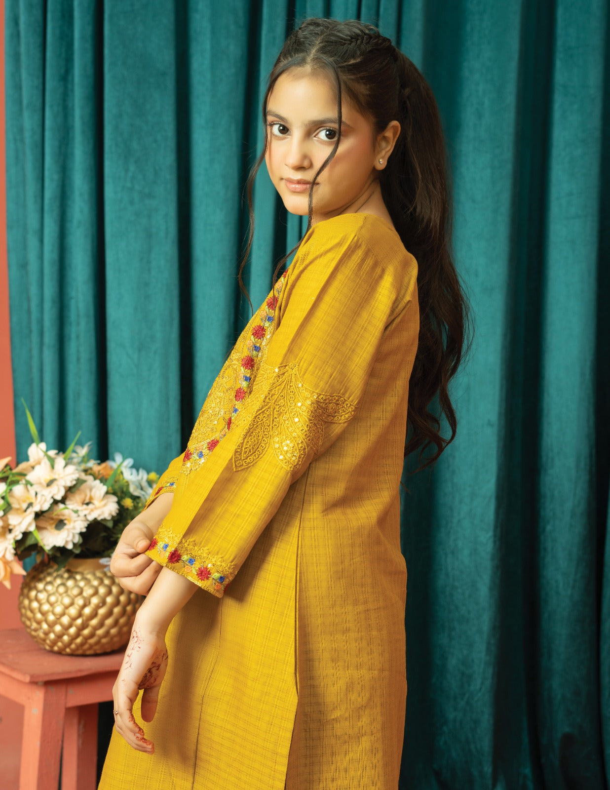 Amora 2 Pcs Stitched Embroidered Suit AS-1502