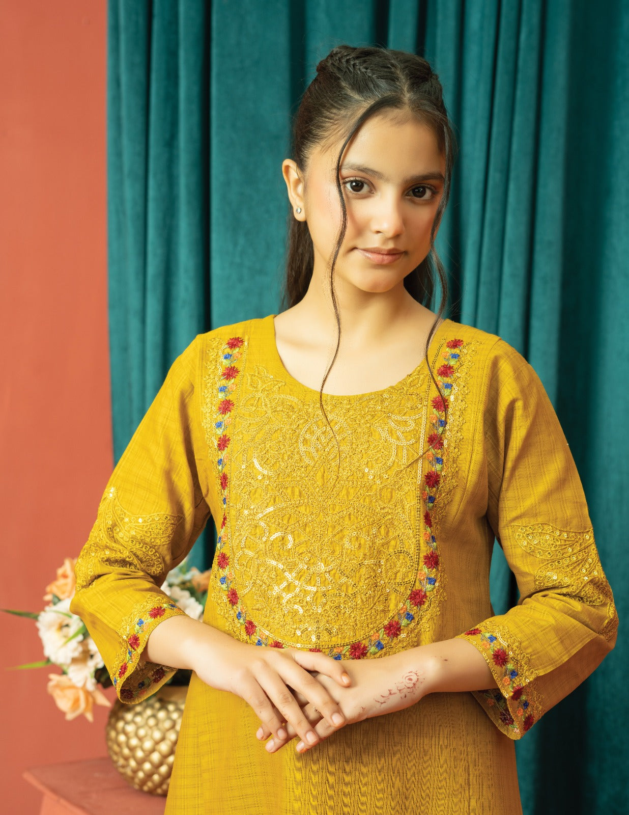 Amora 2 Pcs Stitched Embroidered Suit AS-1502