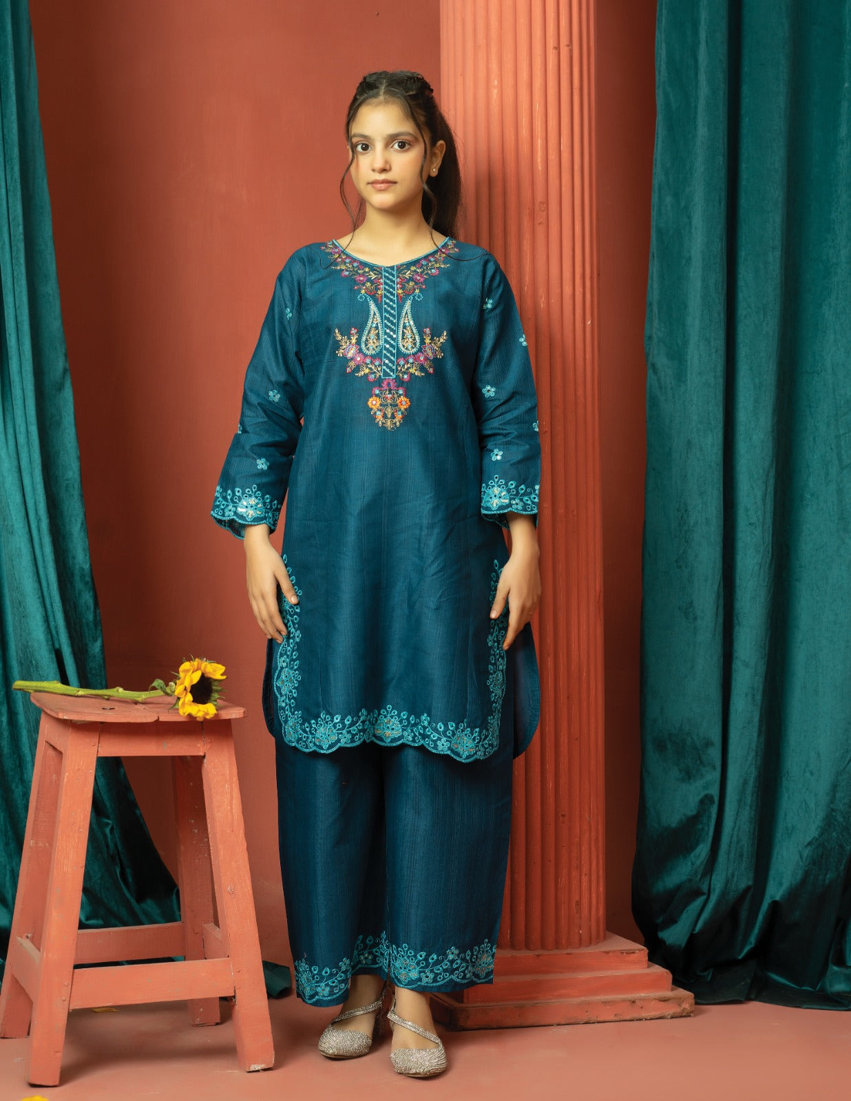 Amora 2 Pcs Stitched Embroidered Suit AS-1500