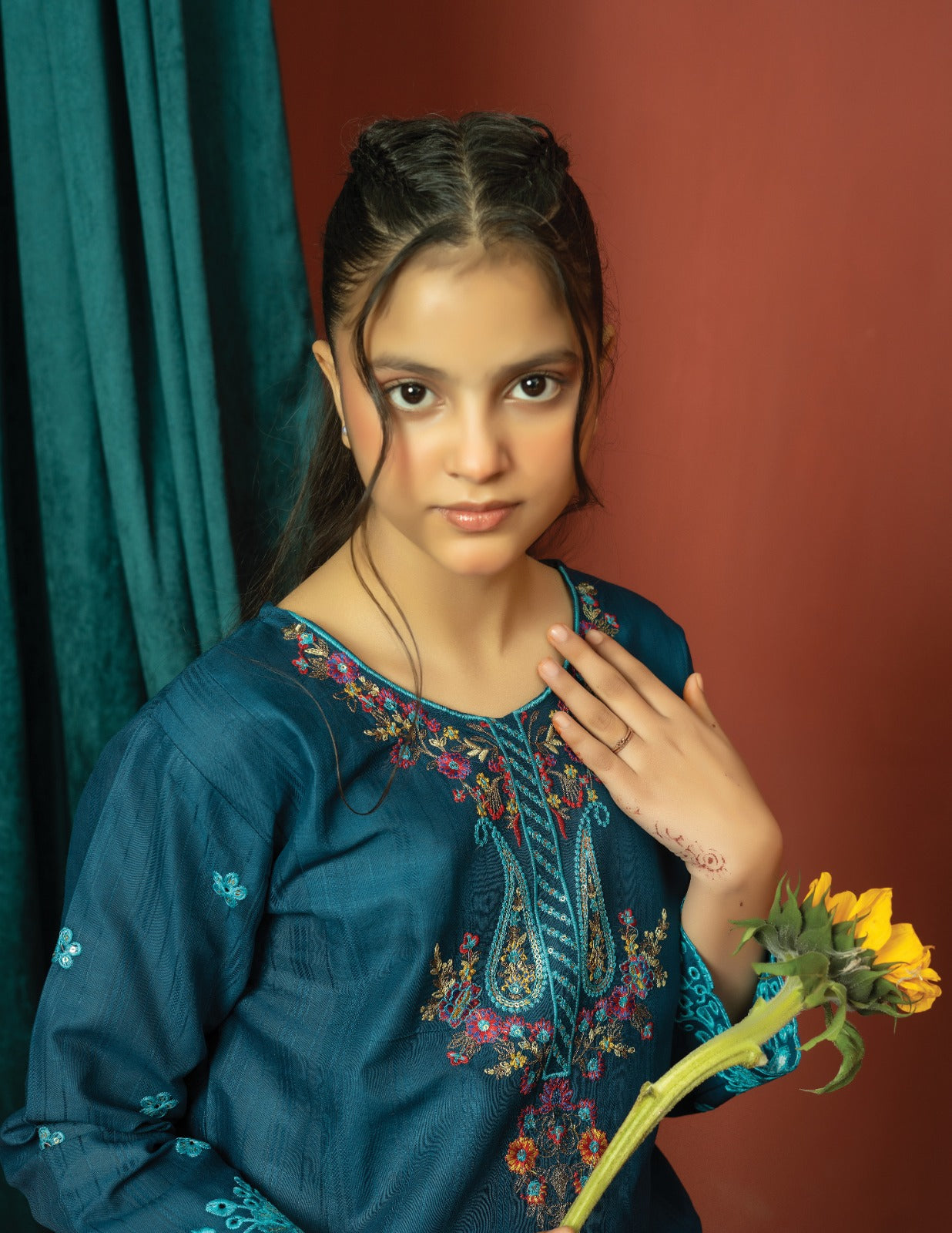 Amora 2 Pcs Stitched Embroidered Suit AS-1500