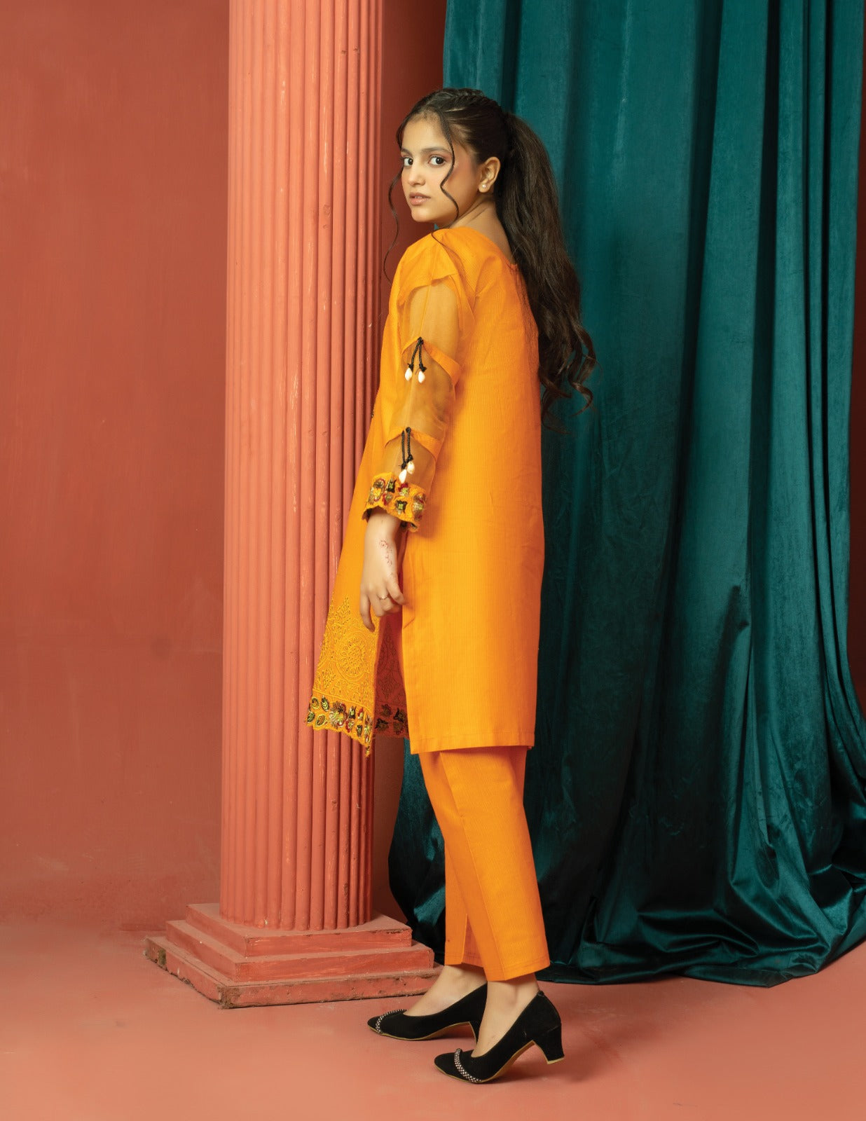 Amora 2 Pcs Stitched Embroidered Suit AS-1488