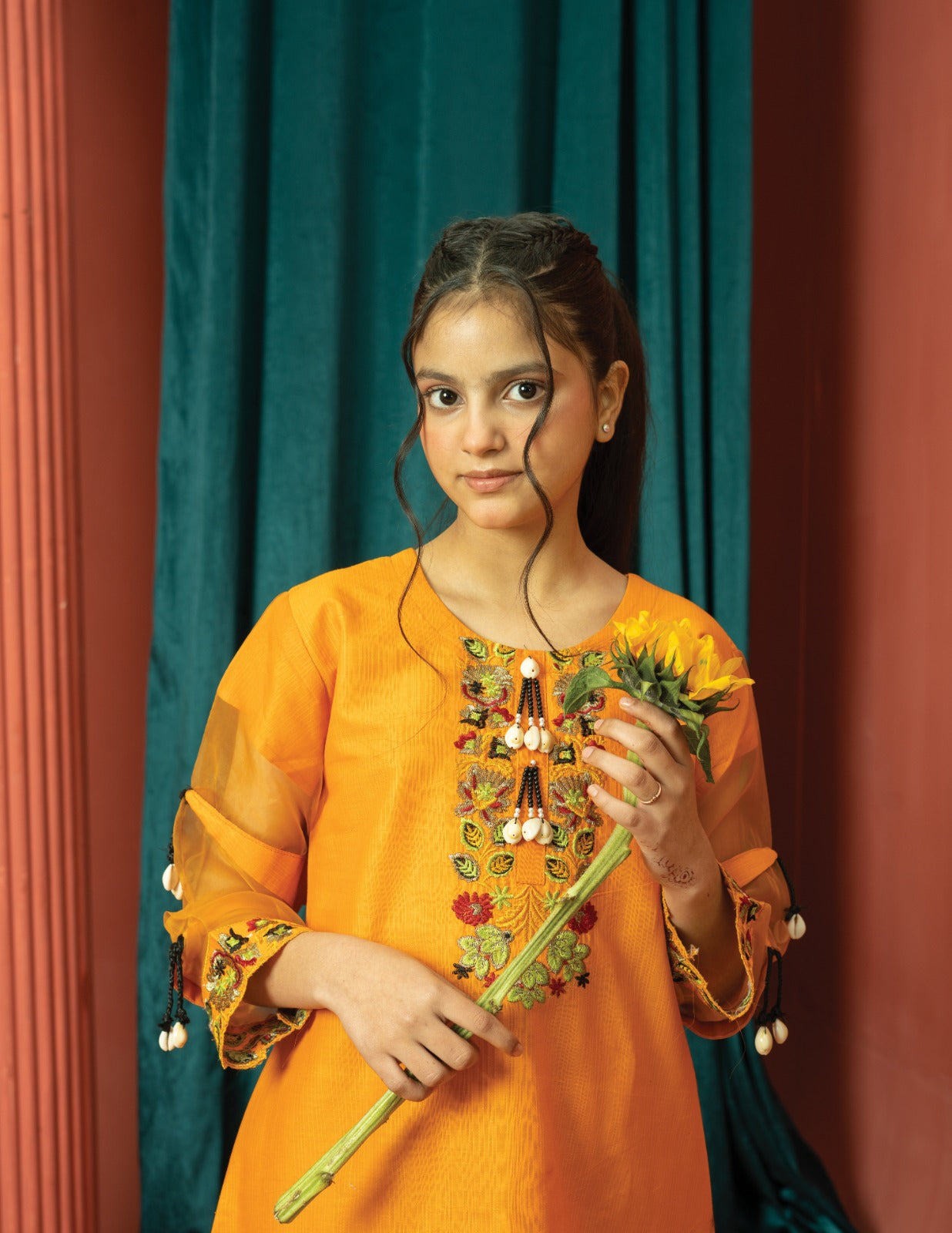 Amora 2 Pcs Stitched Embroidered Suit AS-1488