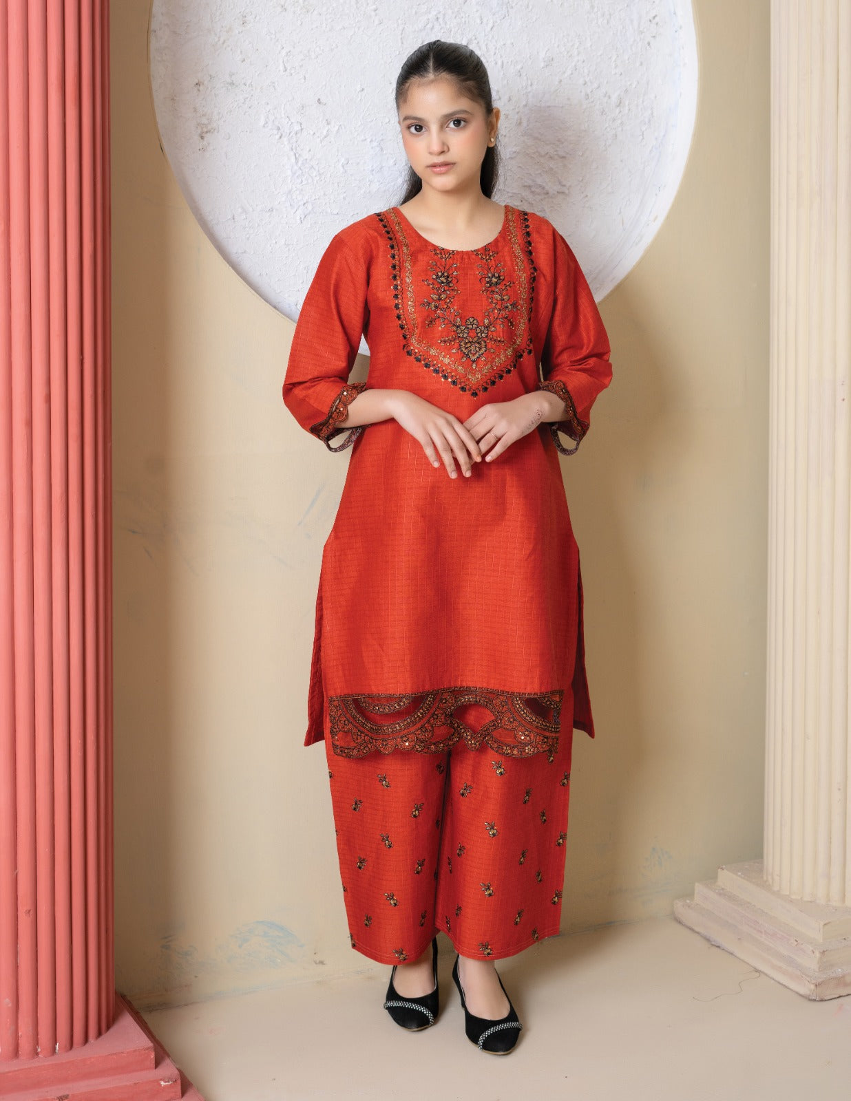 Amora 2 Pcs Stitched Embroidered Suit AS-1482