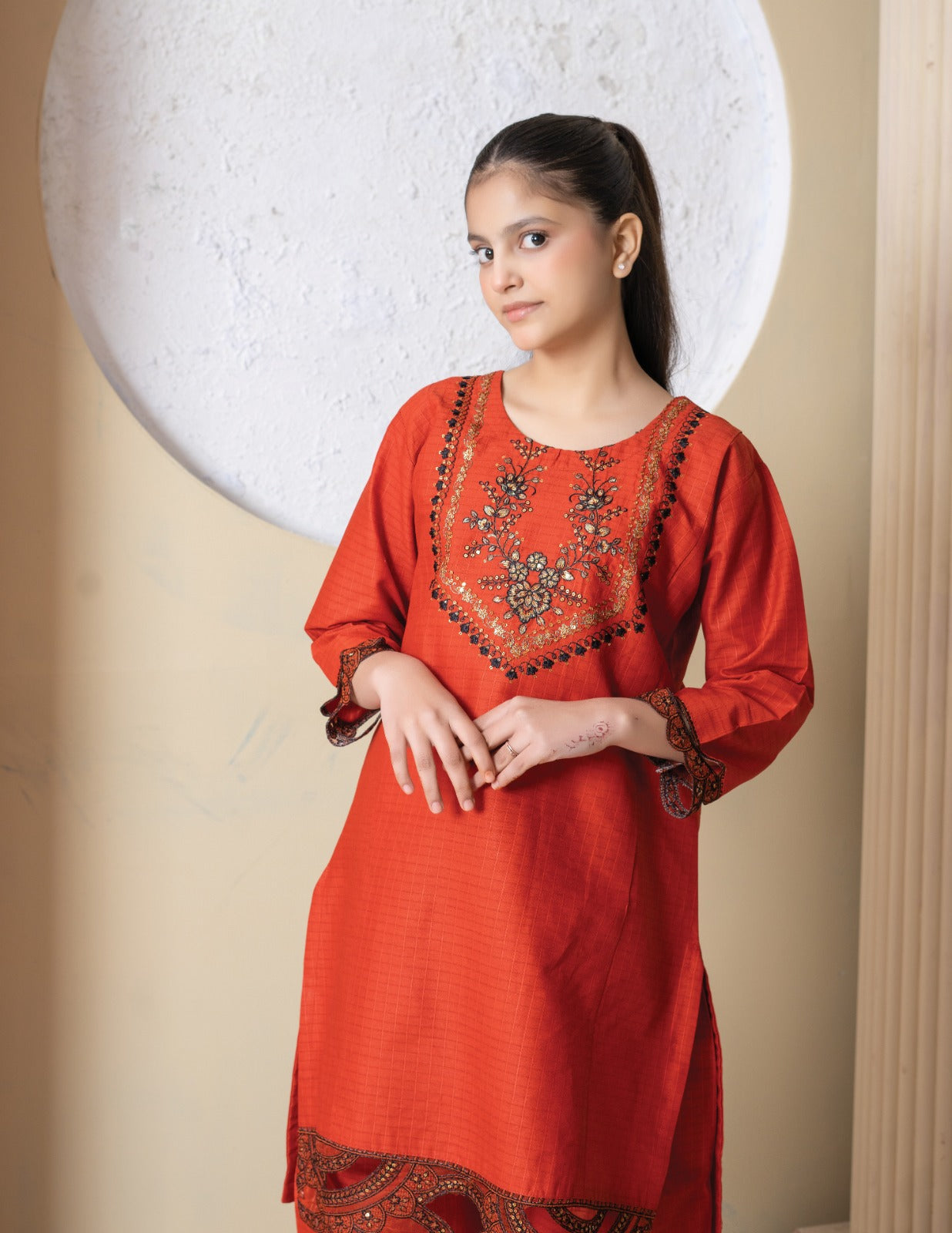 Amora 2 Pcs Stitched Embroidered Suit AS-1482
