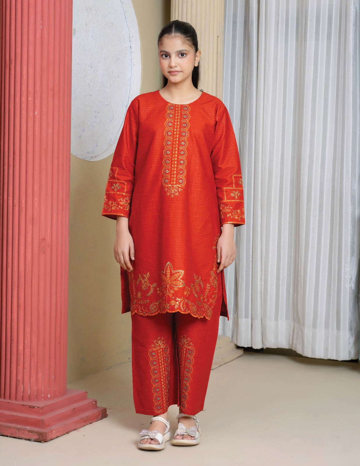 Amora 2 Pcs Stitched Embroidered Suit AS-1453