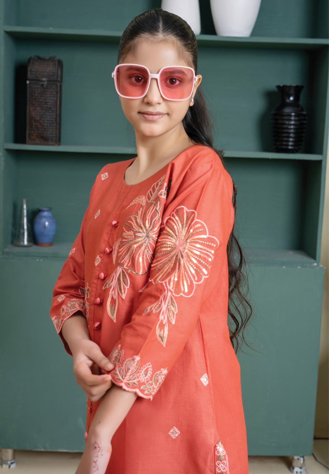 Amora 2 Pcs Stitched Embroidered Suit AS-1444