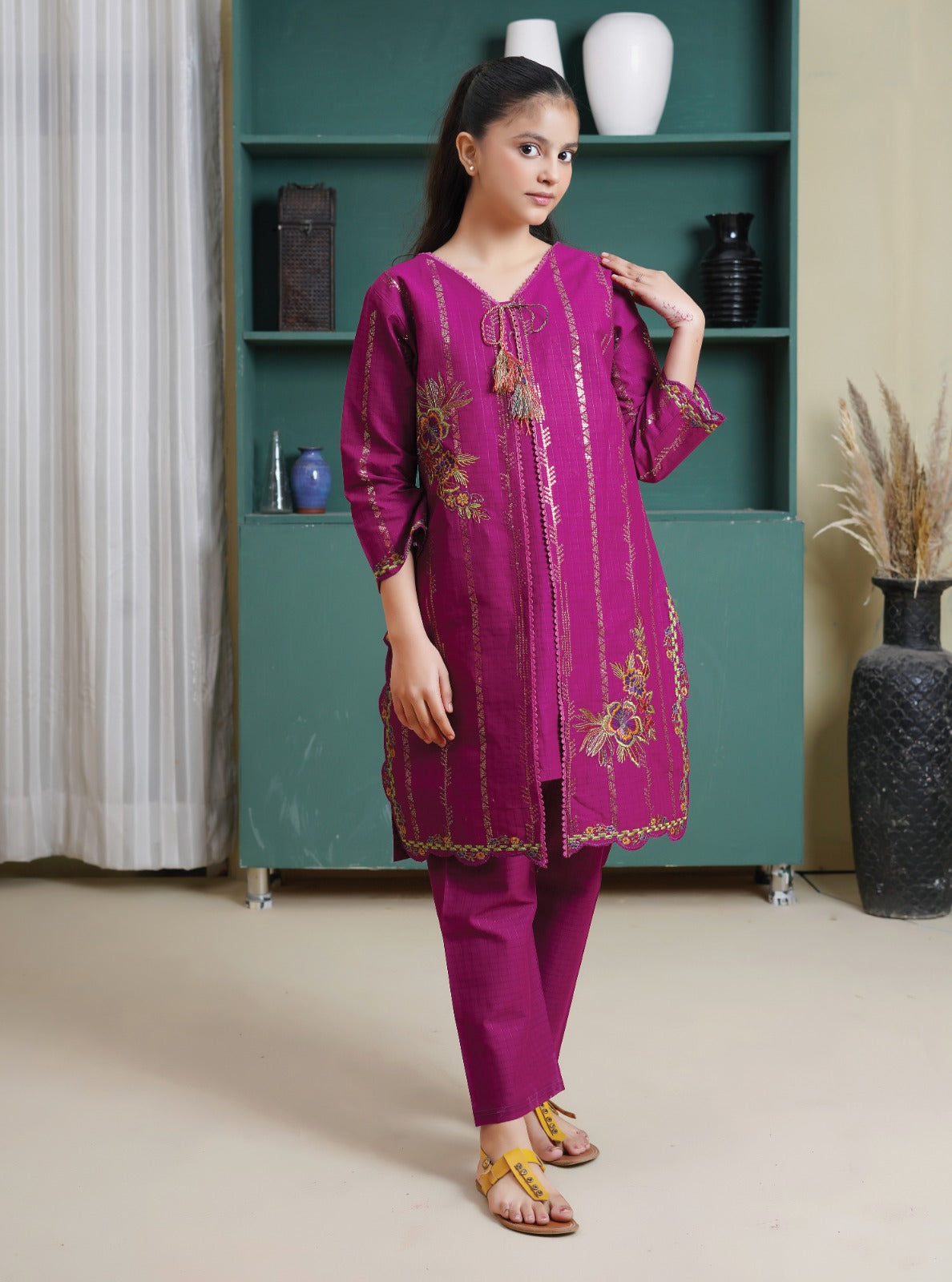 Amora 2 Pcs Stitched Embroidered Suit AS-1470