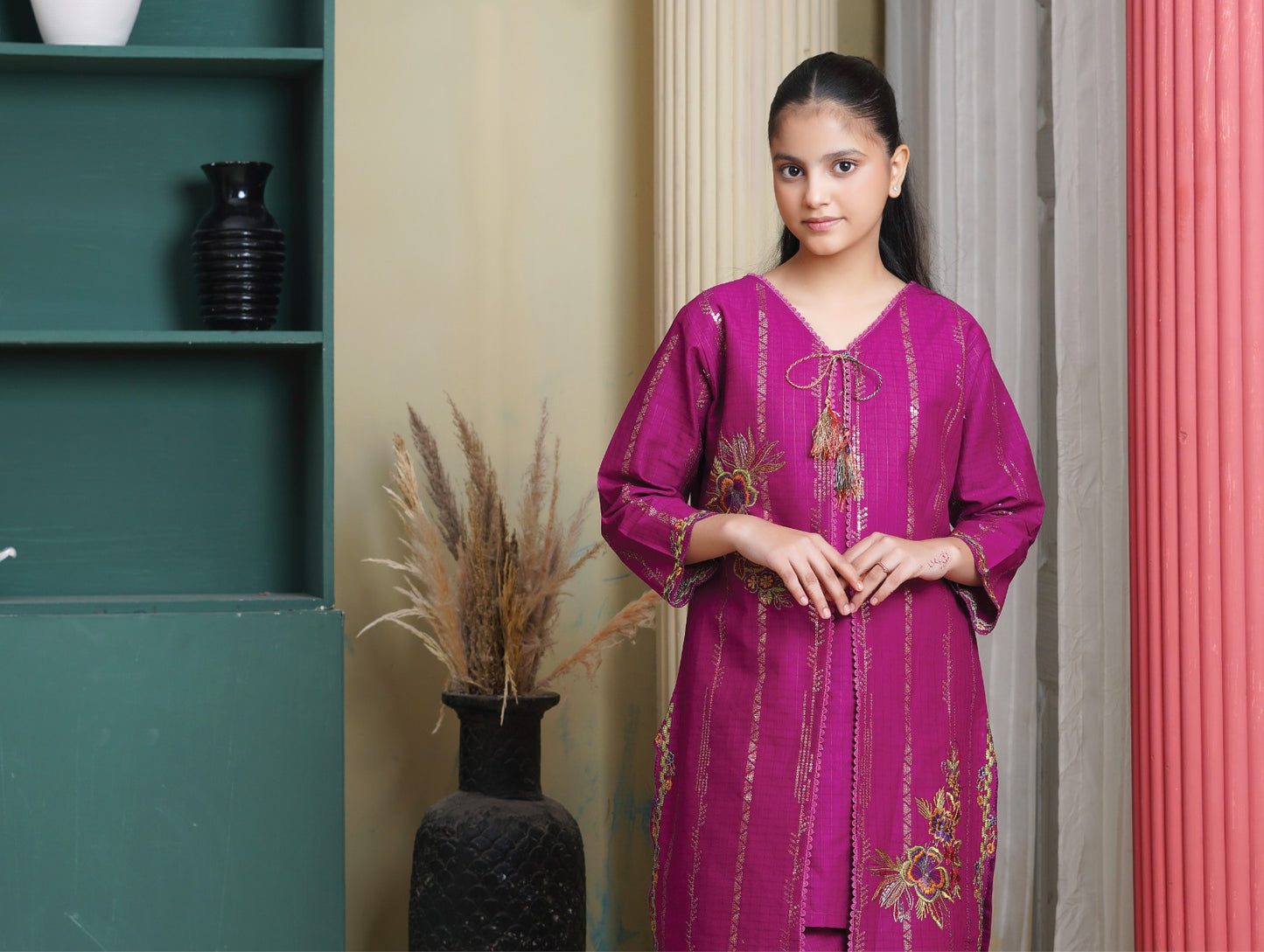 Amora 2 Pcs Stitched Embroidered Suit AS-1470