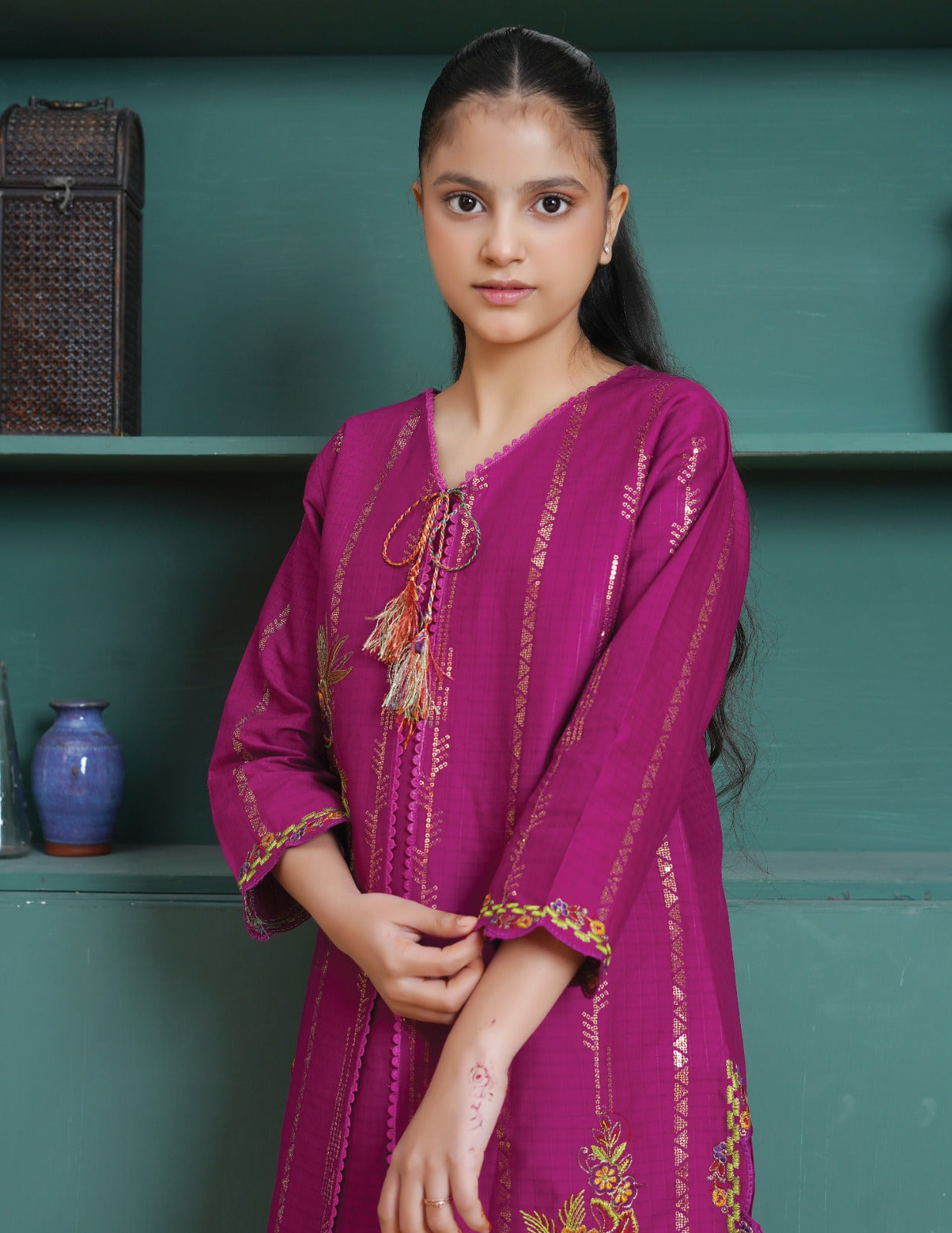 Amora 2 Pcs Stitched Embroidered Suit AS-1470