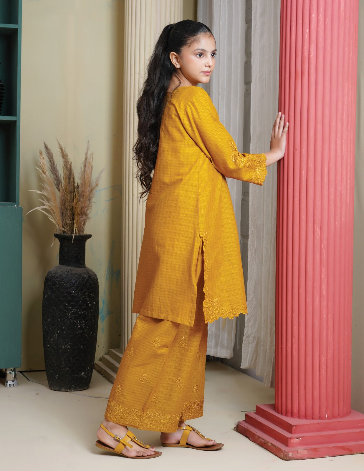 Amora 2 Pcs Stitched Embroidered Suit AS-1433
