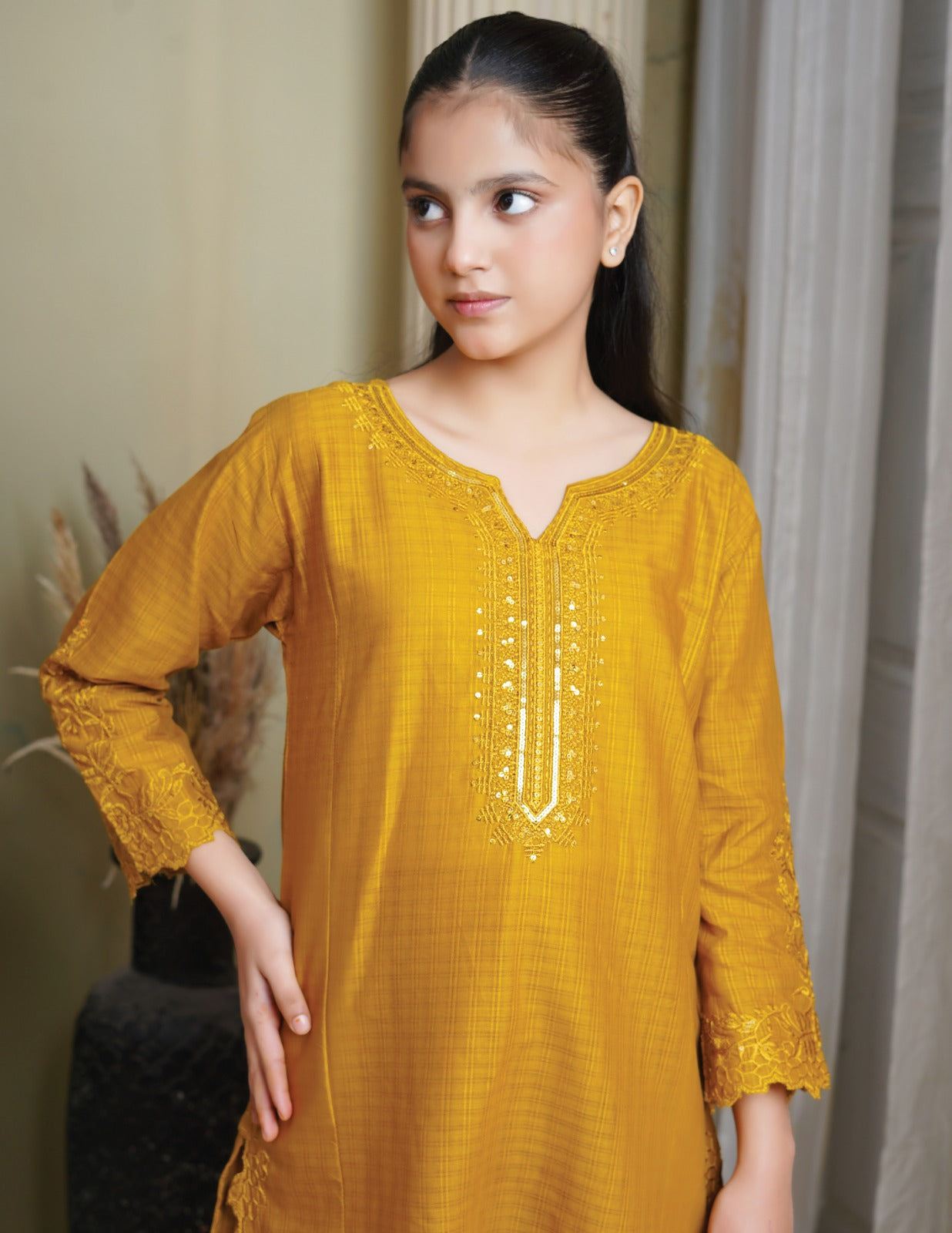 Amora 2 Pcs Stitched Embroidered Suit AS-1433
