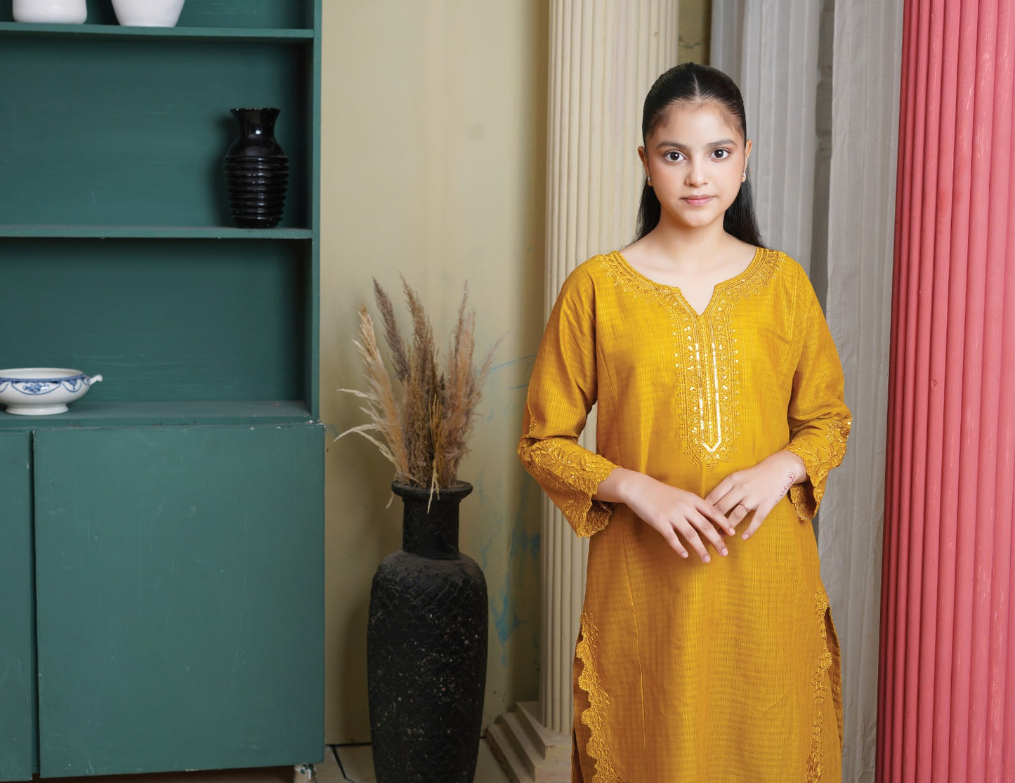 Amora 2 Pcs Stitched Embroidered Suit AS-1433