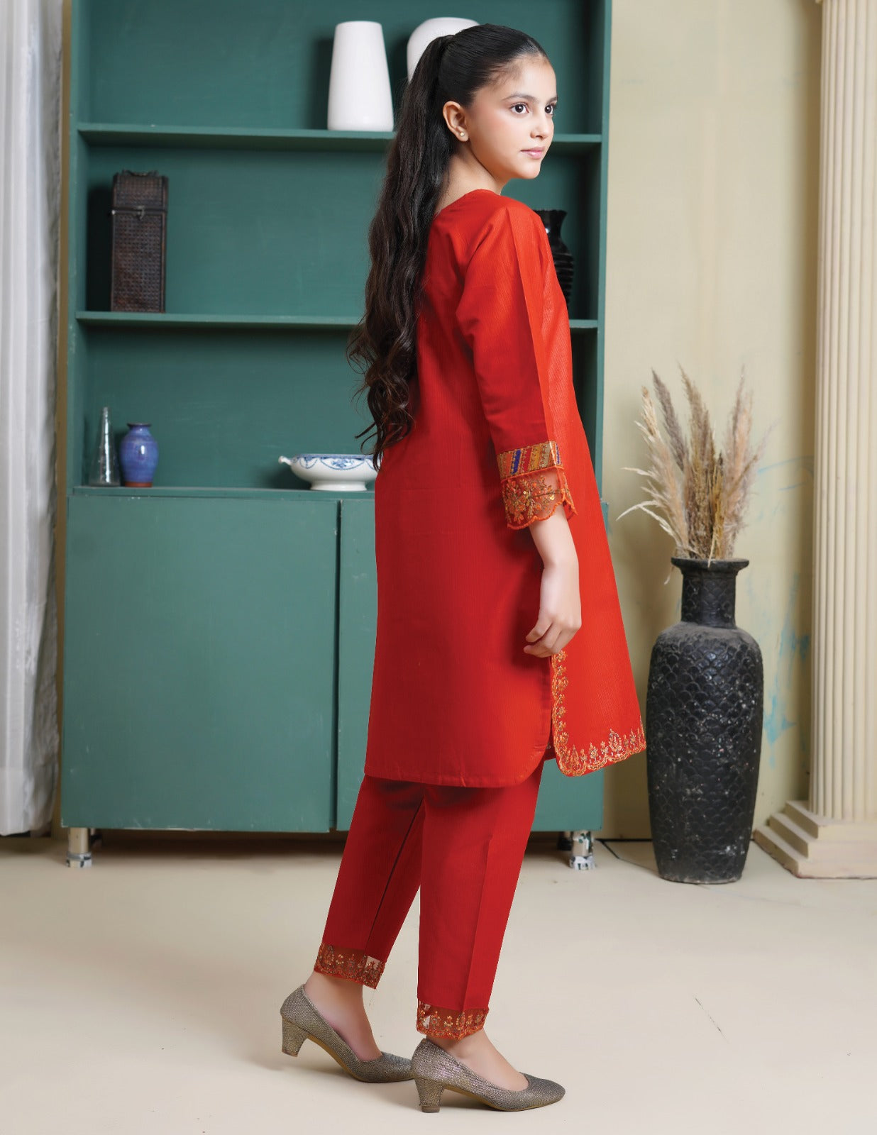 Amora 2 Pcs Stitched Embroidered Suit AS-1453