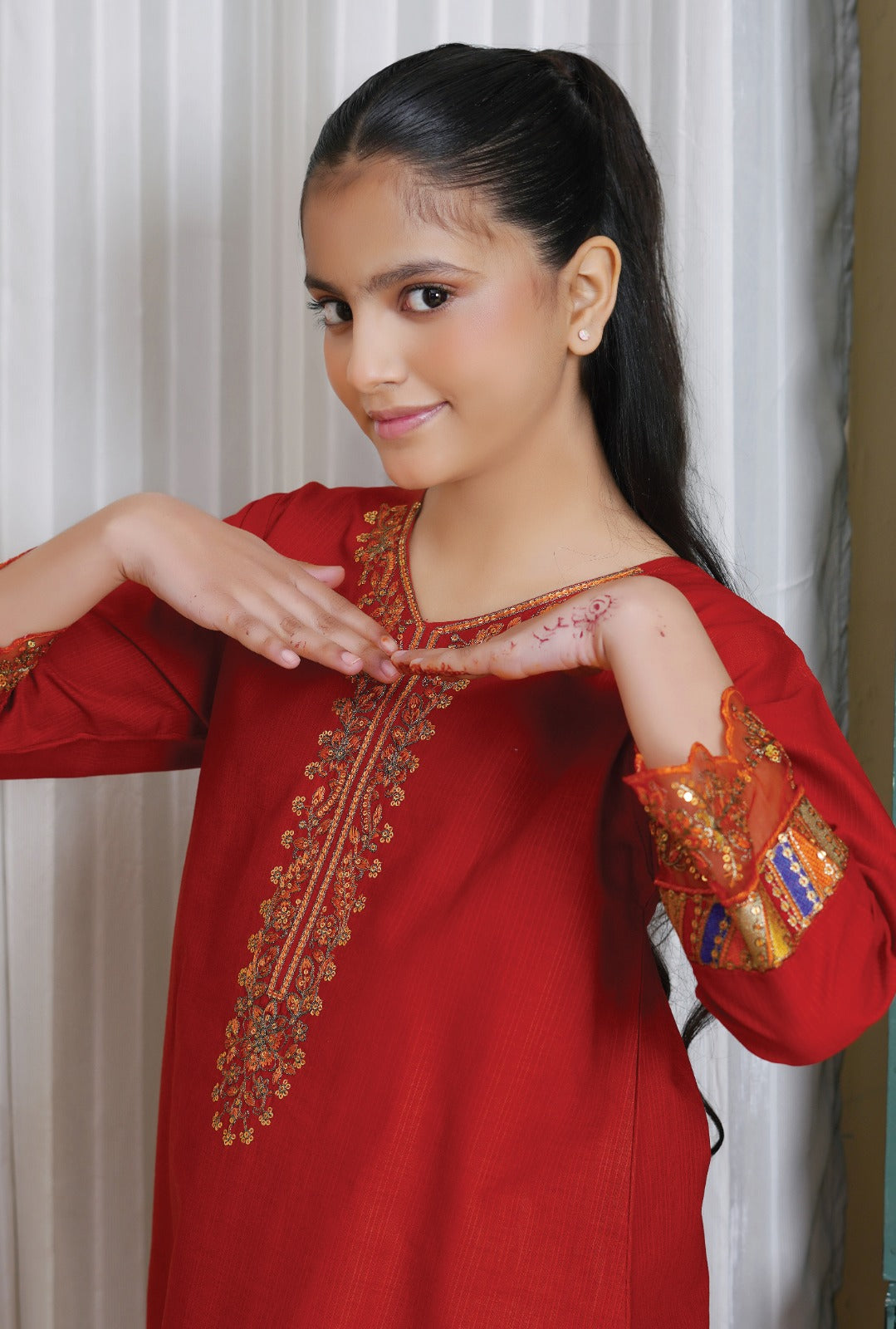 Amora 2 Pcs Stitched Embroidered Suit AS-1453