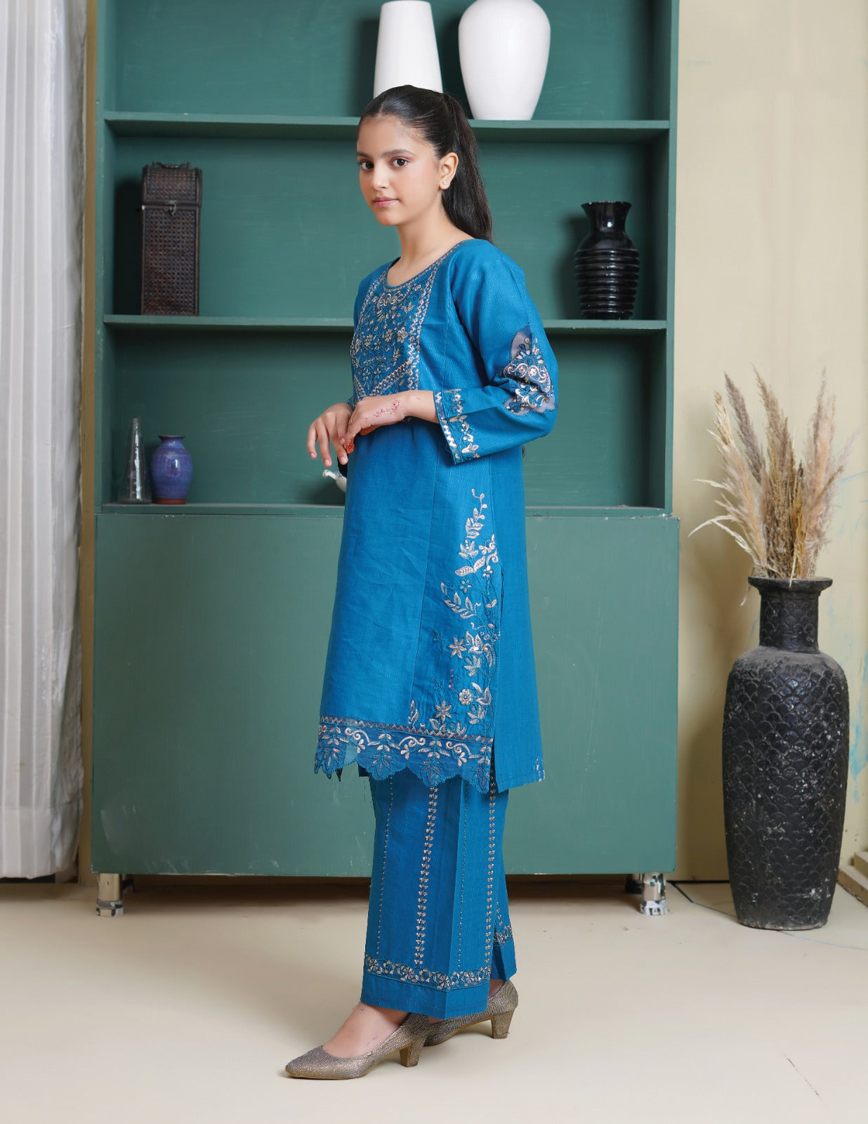 Amora 2 Pcs Stitched Embroidered Suit AS-1448