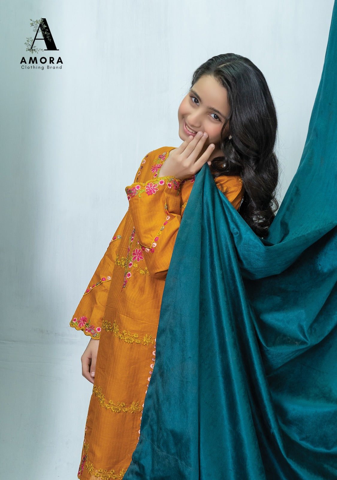 Amora 2 Pcs Stitched Embroidered Suit AS-1520