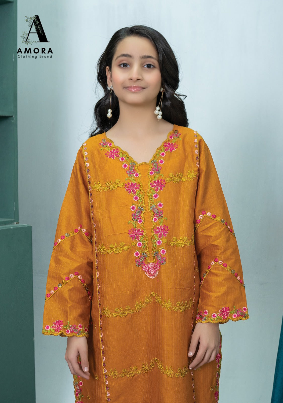 Amora 2 Pcs Stitched Embroidered Suit AS-1520