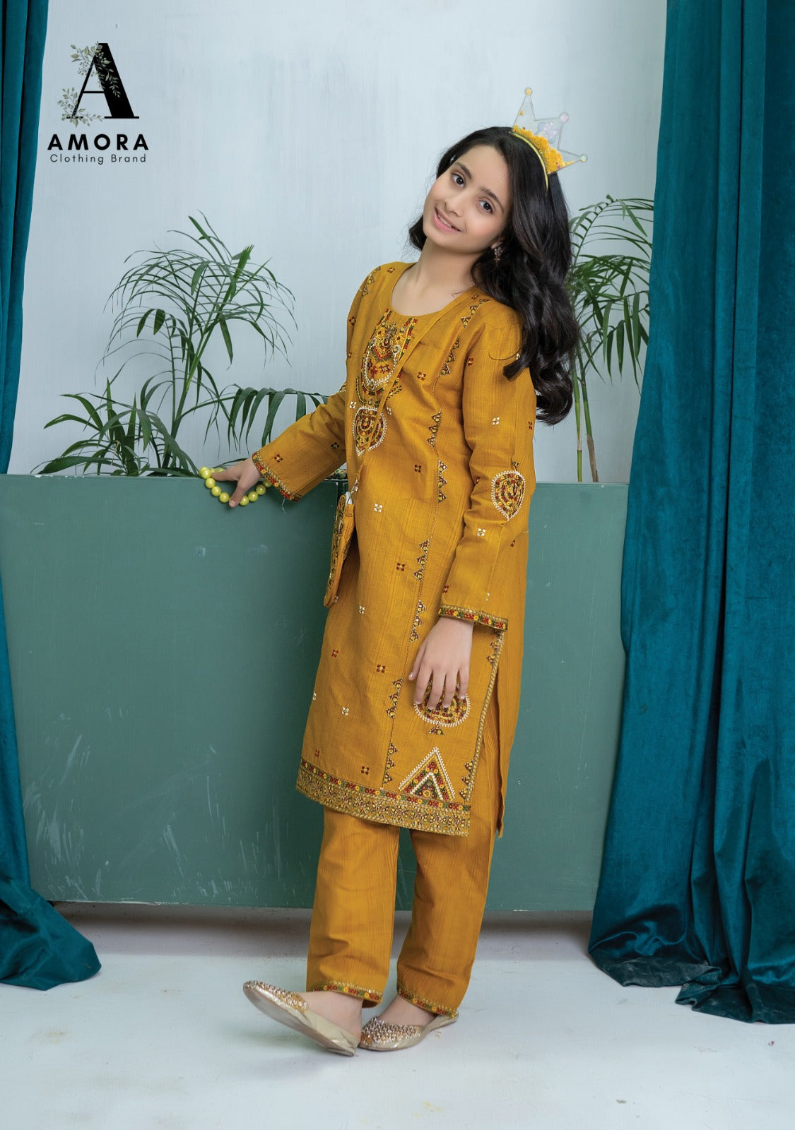 Amora 2 Pcs Stitched Embroidered Suit AS-1527