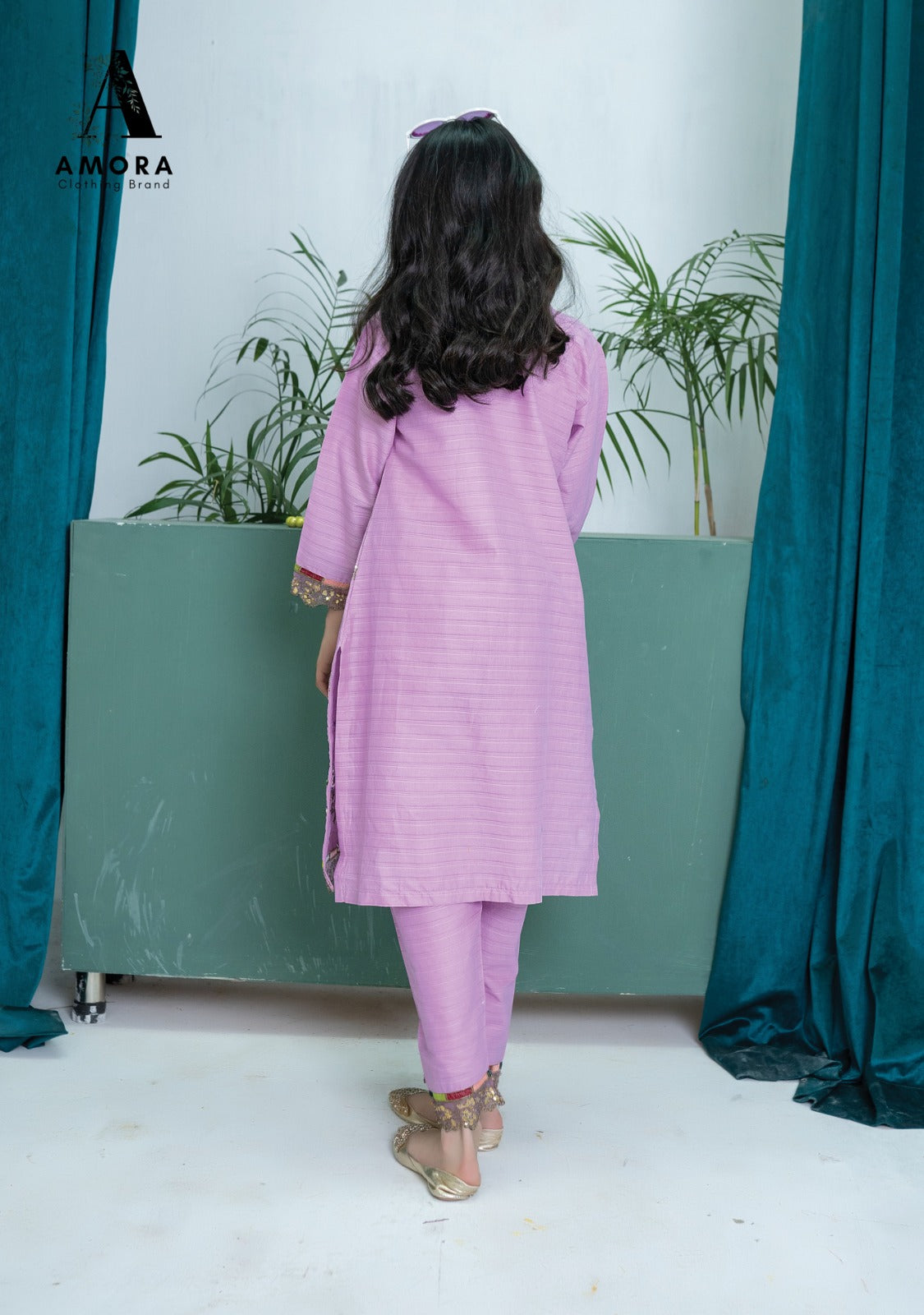 Amora 2 Pcs Stitched Embroidered Suit AS-1438