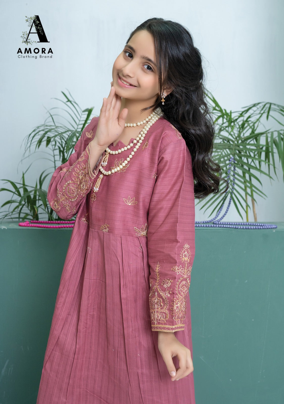 Amora 2 Pcs Stitched Embroidered Suit AS-1388