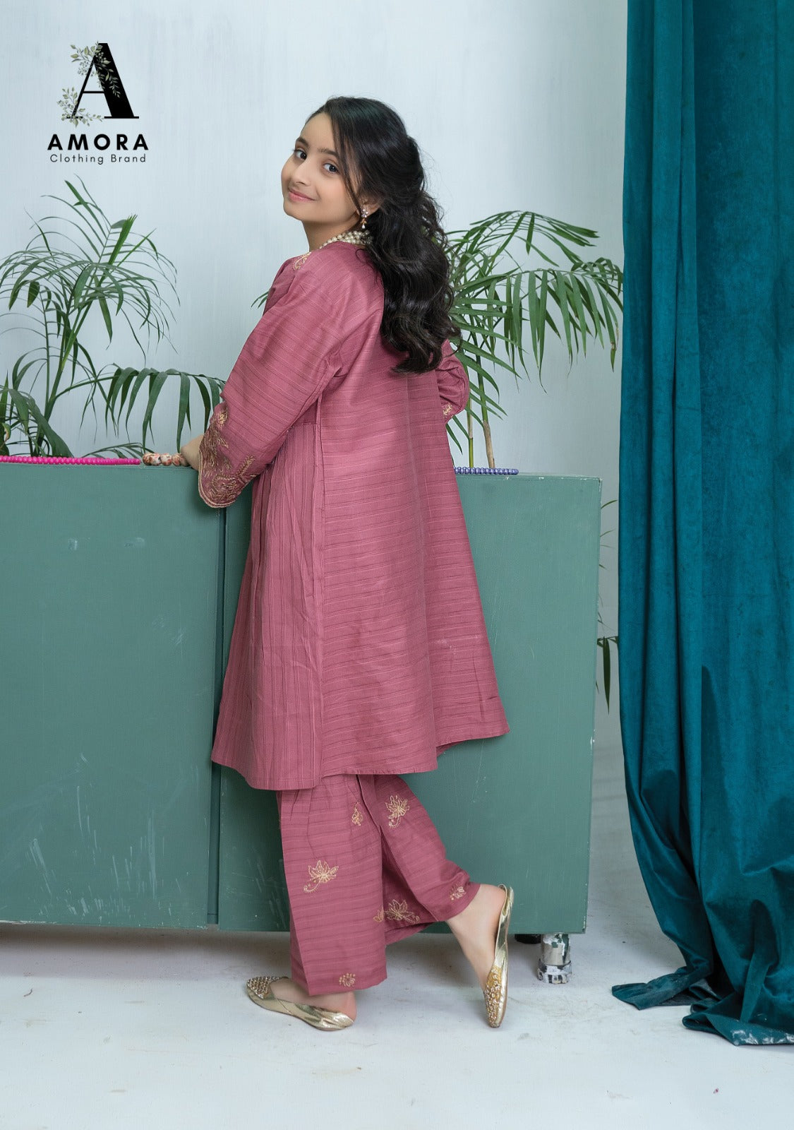 Amora 2 Pcs Stitched Embroidered Suit AS-1388