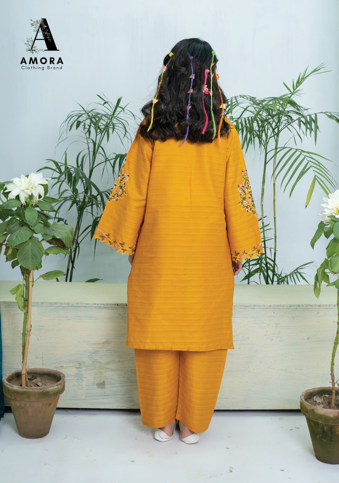 Amora 2 Pcs Stitched Embroidered Suit AS-1463