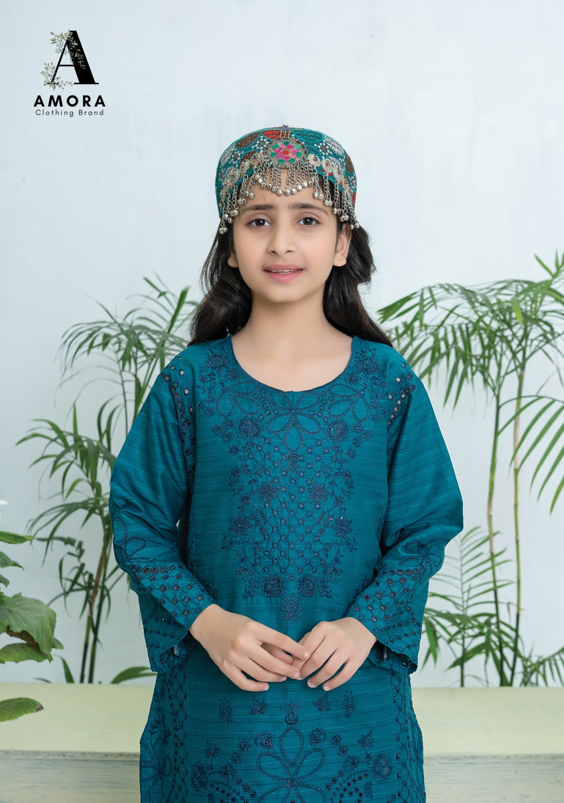 Amora 2 Pcs Stitched Embroidered Suit AS-1461