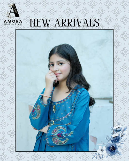 Amora 2 Pcs Stitched Embroidered Suit AS-1534