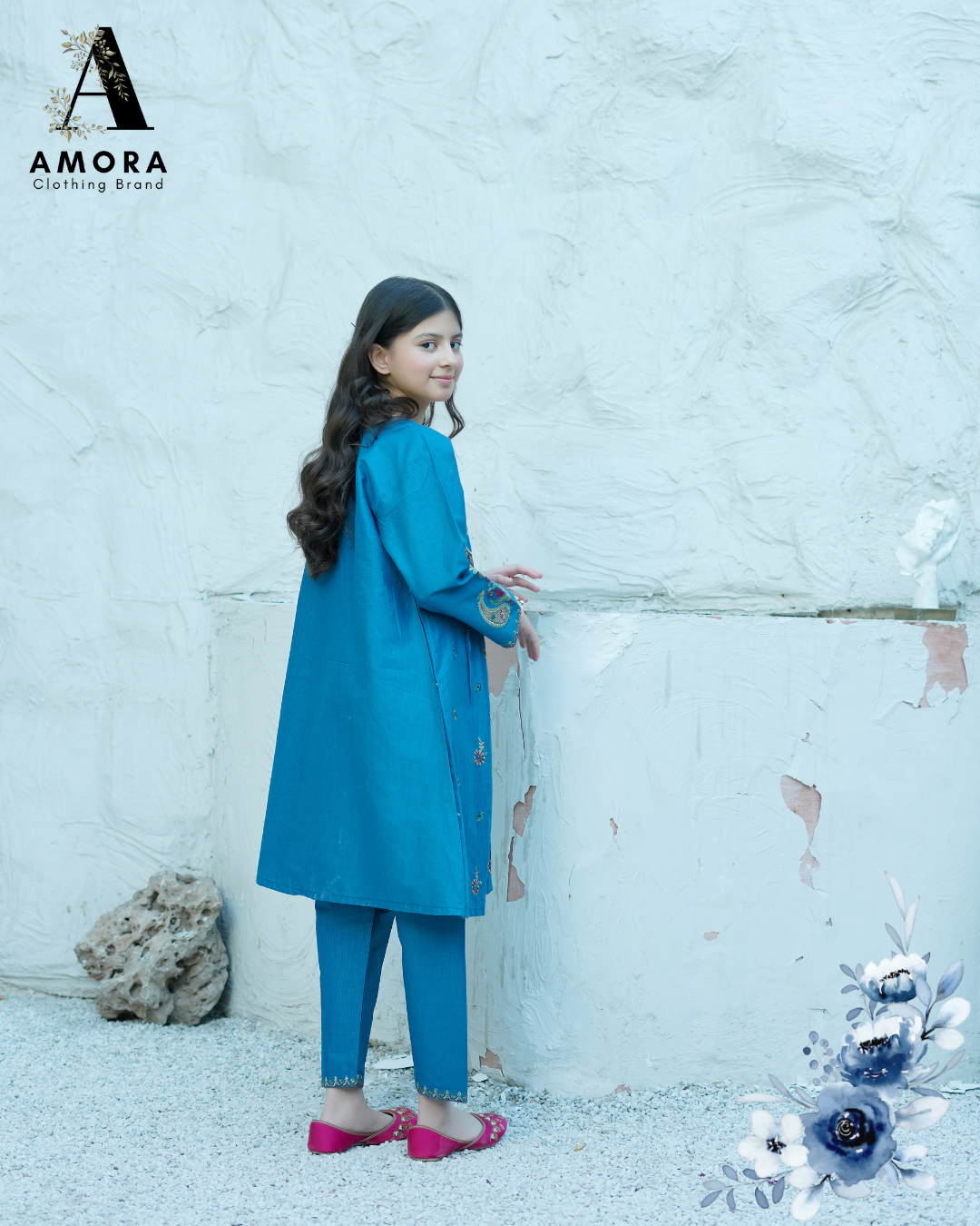 Amora 2 Pcs Stitched Embroidered Suit AS-1534