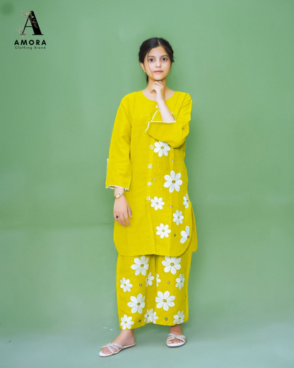 Amora 2 Pcs Stitched Embroidered Suit AS-1568
