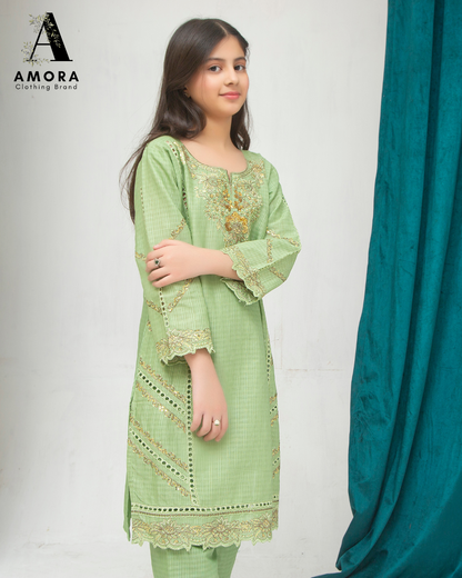 Amora 2 Pcs Stitched Embroidered Suit AS-1441
