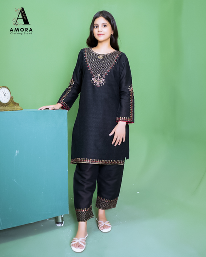 Amora 2 Pcs Stitched Embroidered Suit AS-1592