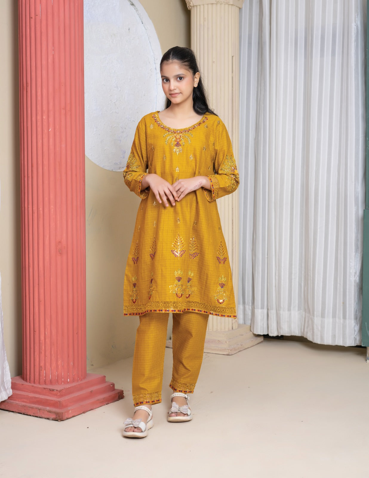 Amora 2 Pcs Stitched Embroidered Suit AS-1506