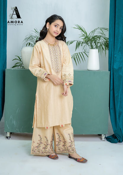 Amora 2 Pcs Stitched Embroidered Suit AS-1523