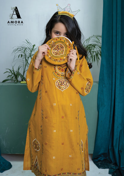 Amora 2 Pcs Stitched Embroidered Suit AS-1527