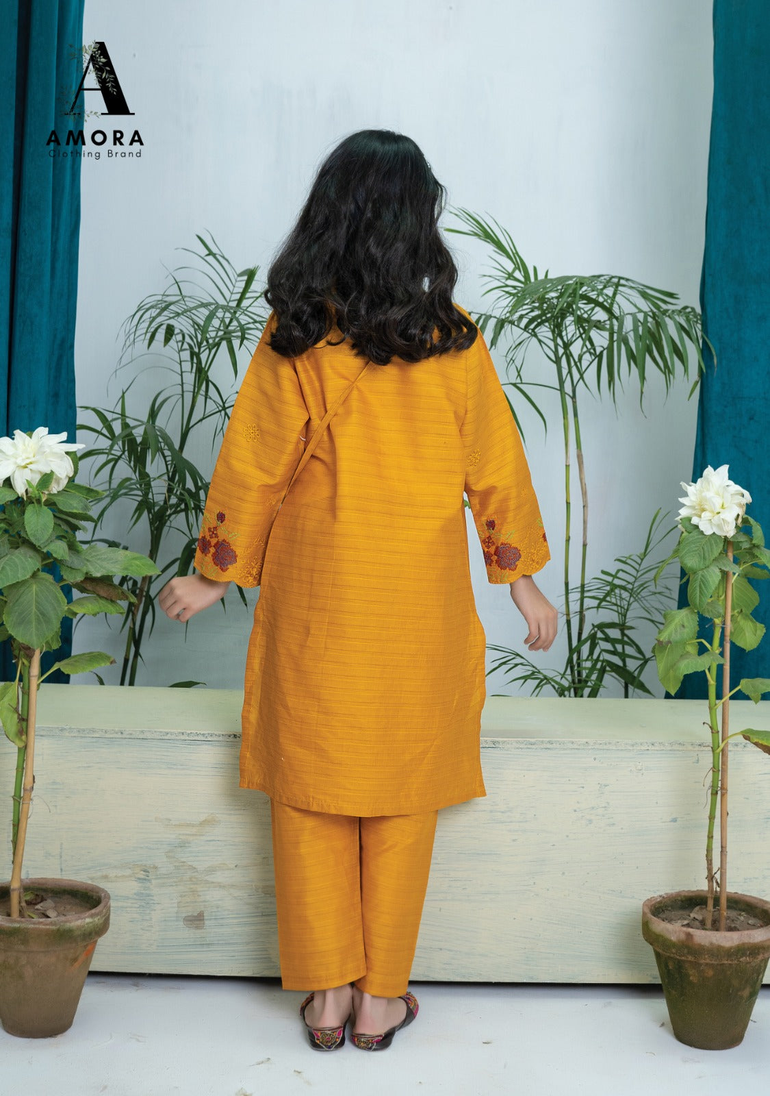 Amora 2 Pcs Stitched Embroidered Suit AS-1526