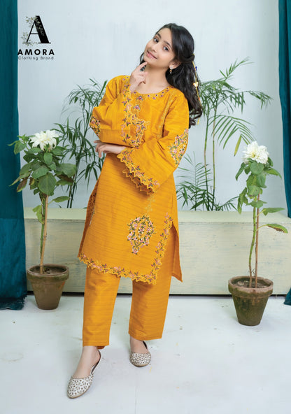 Amora 2 Pcs Stitched Embroidered Suit AS-1463